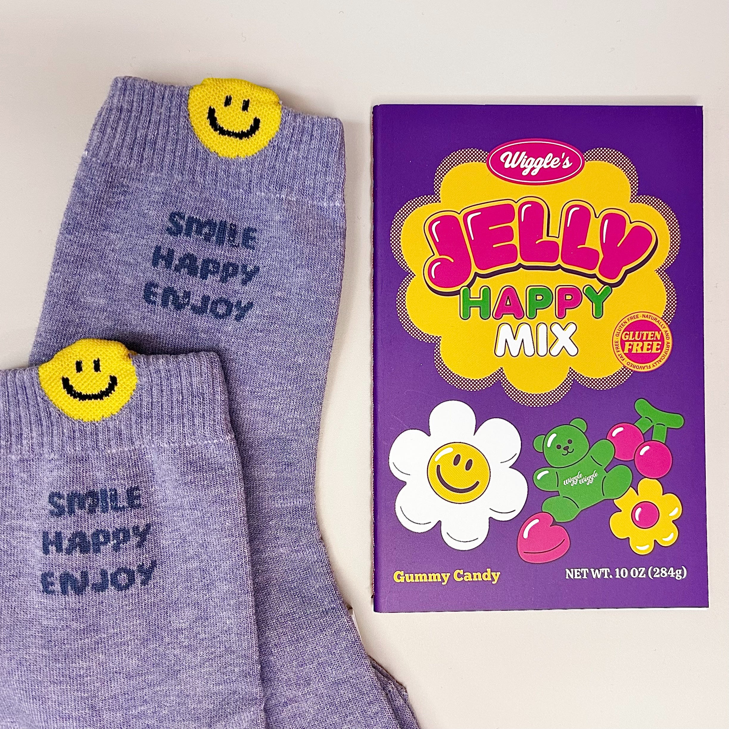 버닛 볼록 레터링 패션 양말 국산 중목 예쁜 캐주얼 아이콘 선물 데일리삭스 - 이미지 8